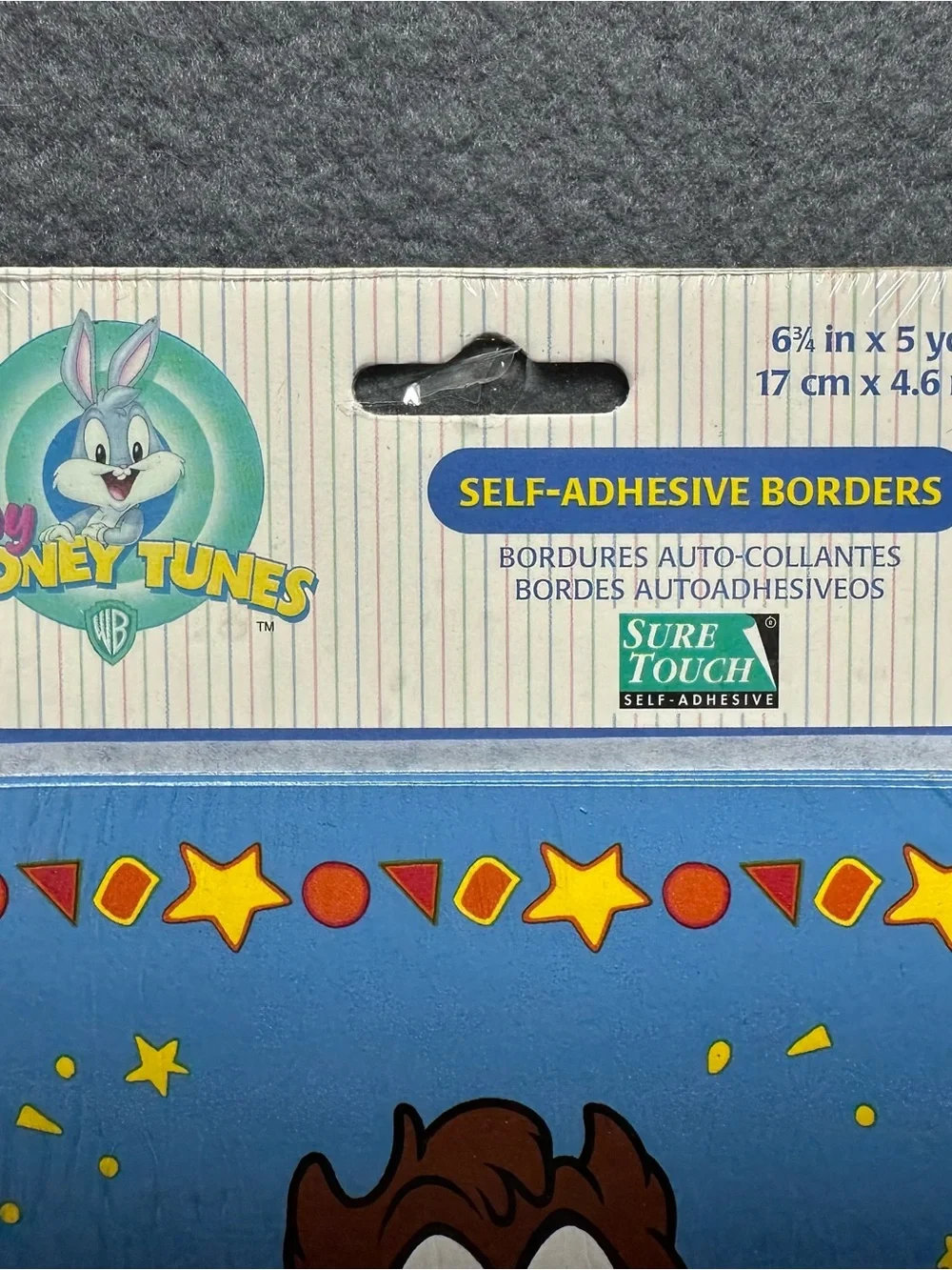 Looney Tunes Baby Taz Blue Self-Adhesive Border by Imperial